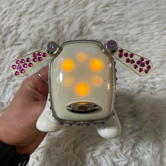 VTG Y2K 2005 Hasbro Sega Toys iDog Bling Robot Dog White MP3 Music Speaker WORKS - Picture 11 of 11